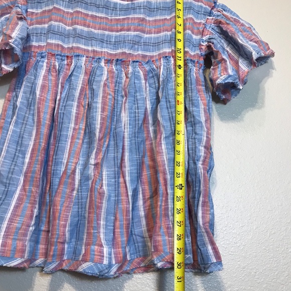 Free People Summer Nights Blue Lagoon Mini Tunic - Picture 6 of 7